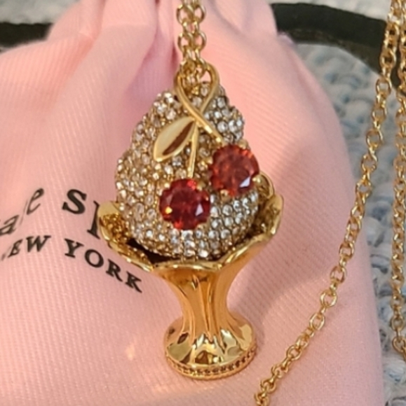NWT - Kate Spade🍦Ice Cream Sundae Necklace - Picture 3 of 11